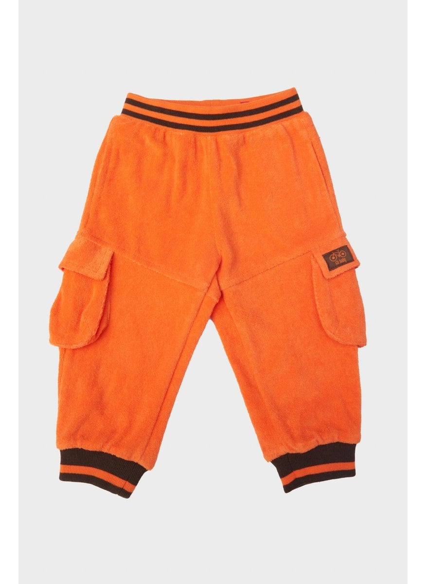 Baby Boy Orange Sweatpants 23FW0BG1236
