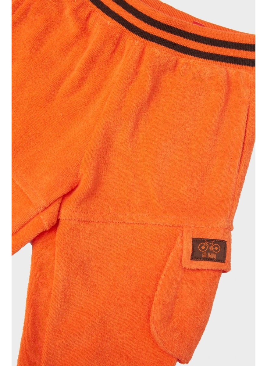 Baby Boy Orange Sweatpants 23FW0BG1236