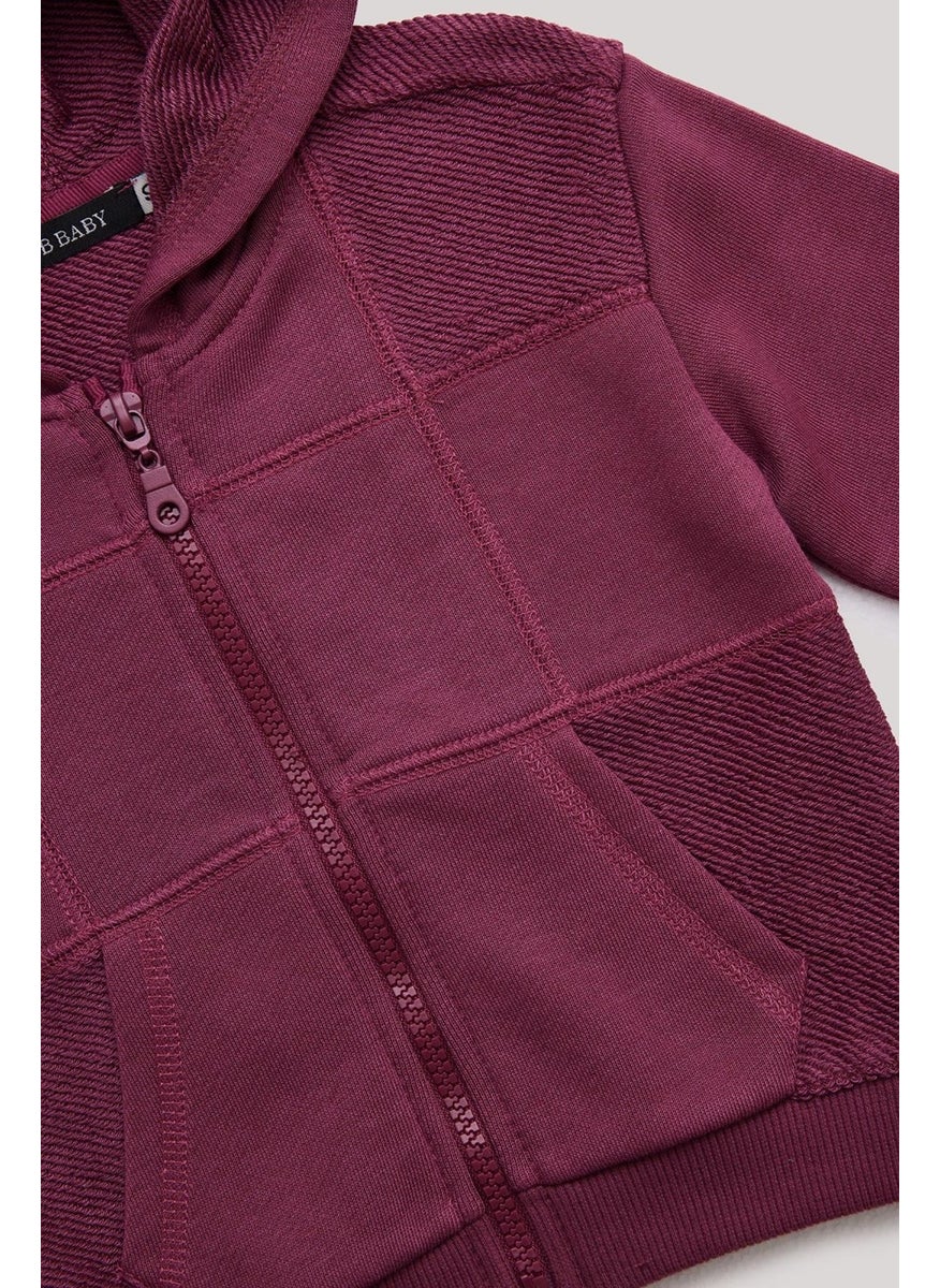 Bg Store Baby Boy Burgundy Tracksuit Top