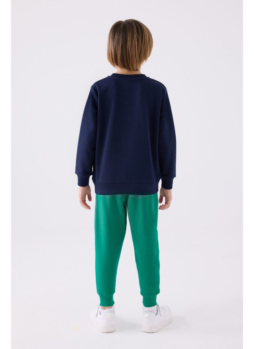 Boys Navy Blue Tracksuit
