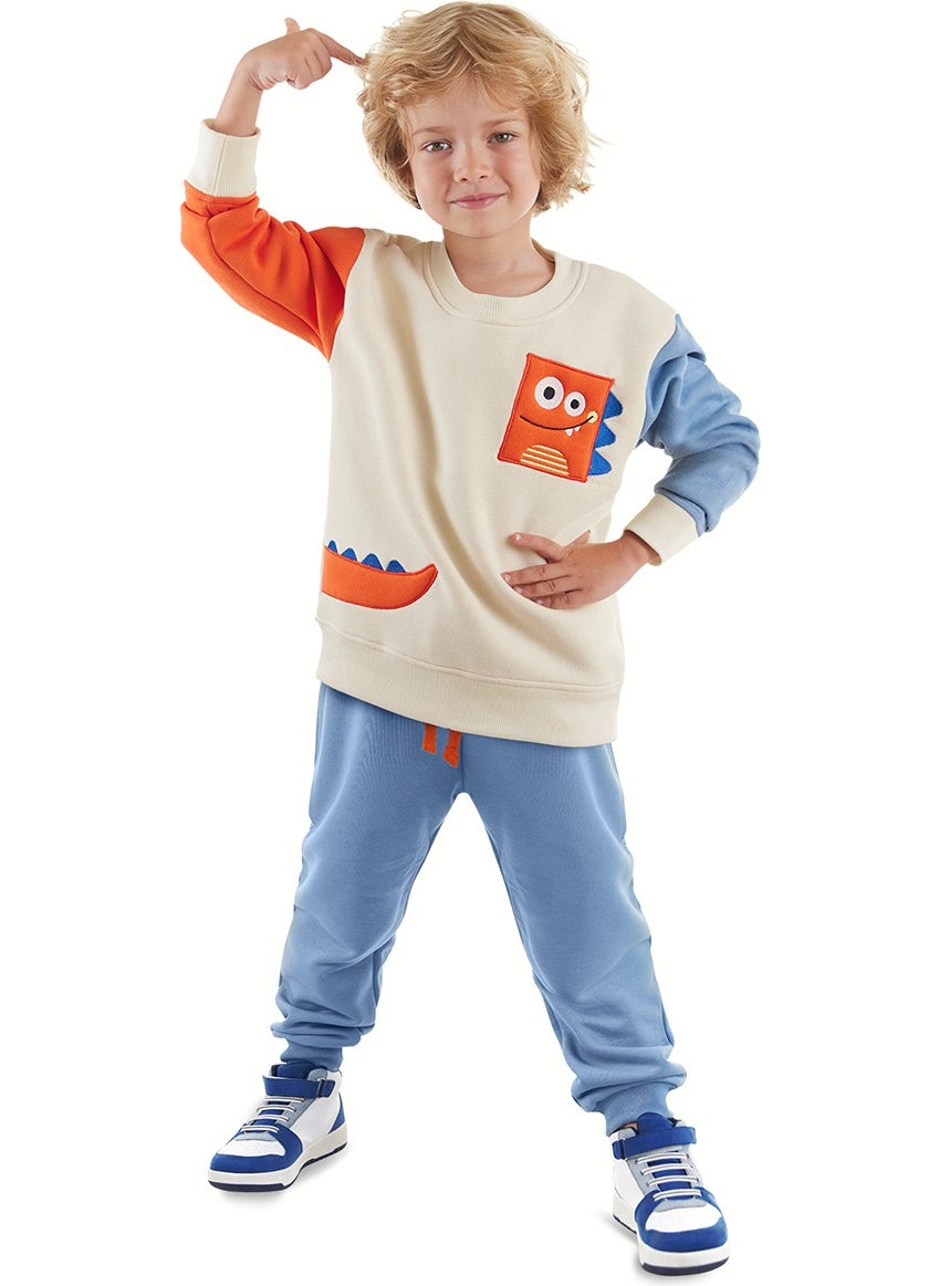 Dinosaur Boy Colorful Tracksuit