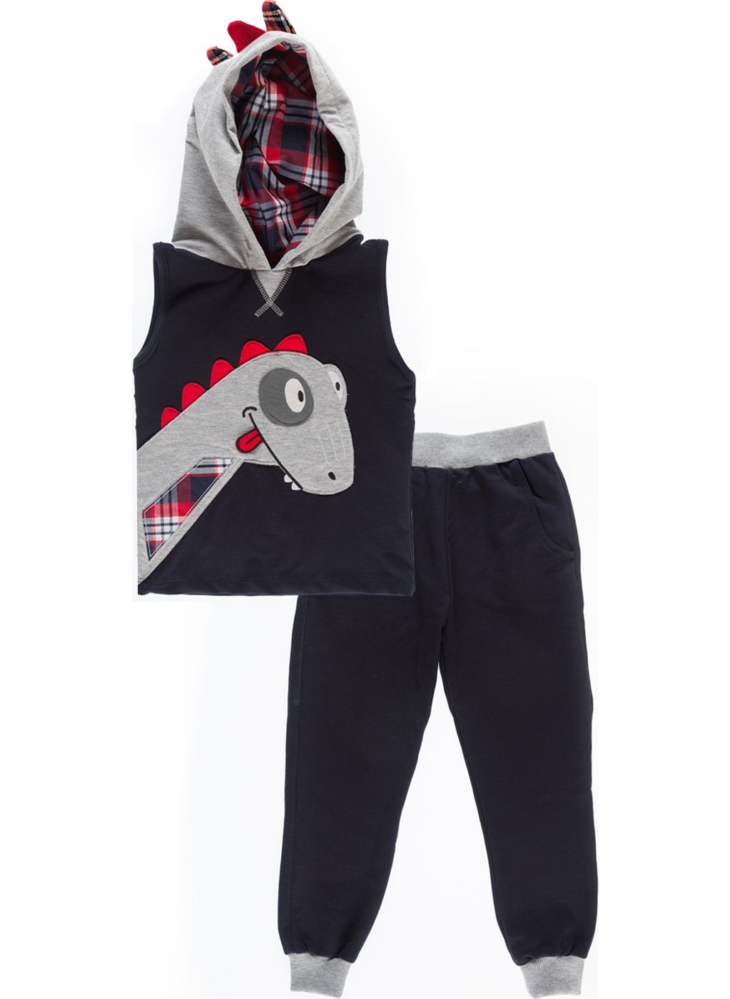 Dino Boy Sleeveless Vest Tracksuit