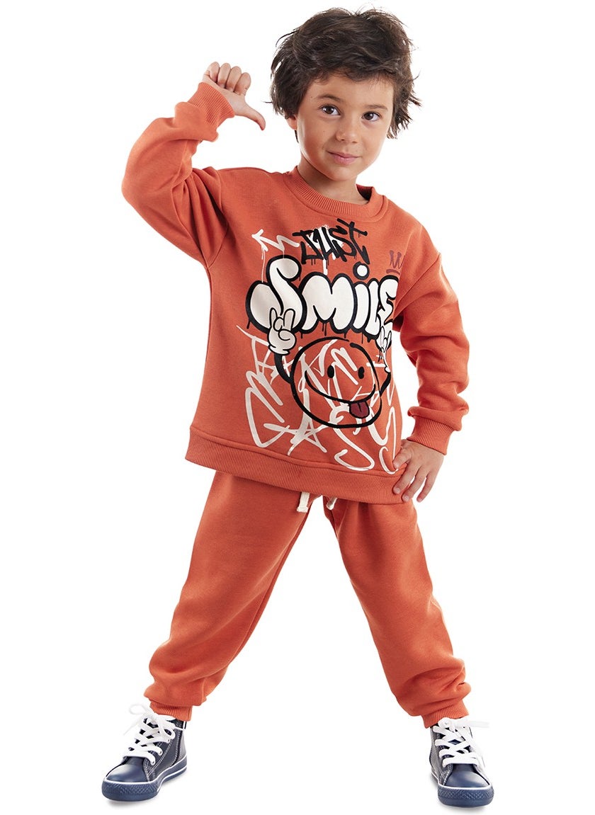Just Smile Boys Brick Tracksuit