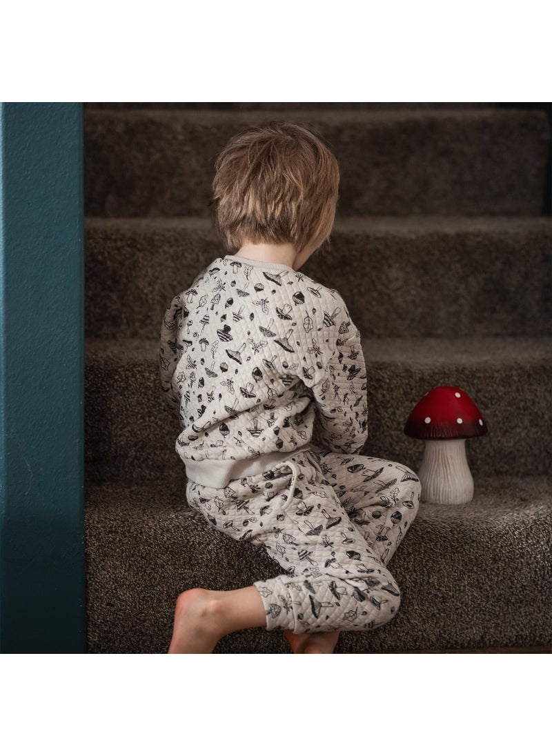 Autumn Mushrooms Quilted Tracksuit