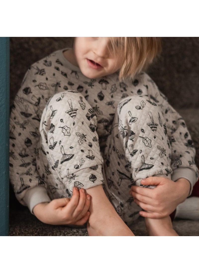 Autumn Mushrooms Quilted Tracksuit