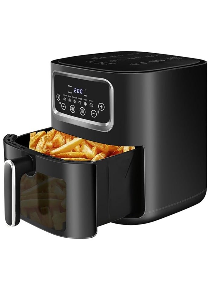 Buytory 10L Air Fryer Oven with LED Touch Screen & Viewing Window – 9-in-1 Hot Air Circulation Fryer for Healthy, Oil-Free Cooking – Max Temp 450°F