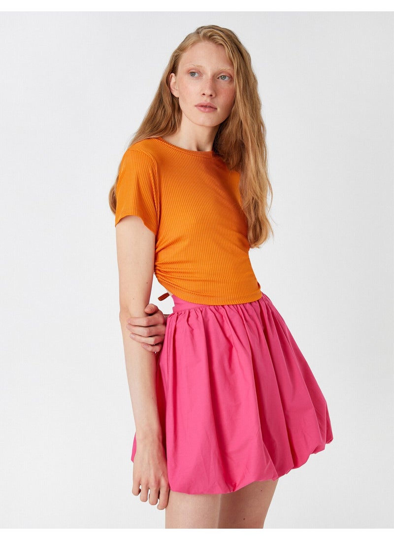 Window Detailed T-Shirt Short Sleeve
