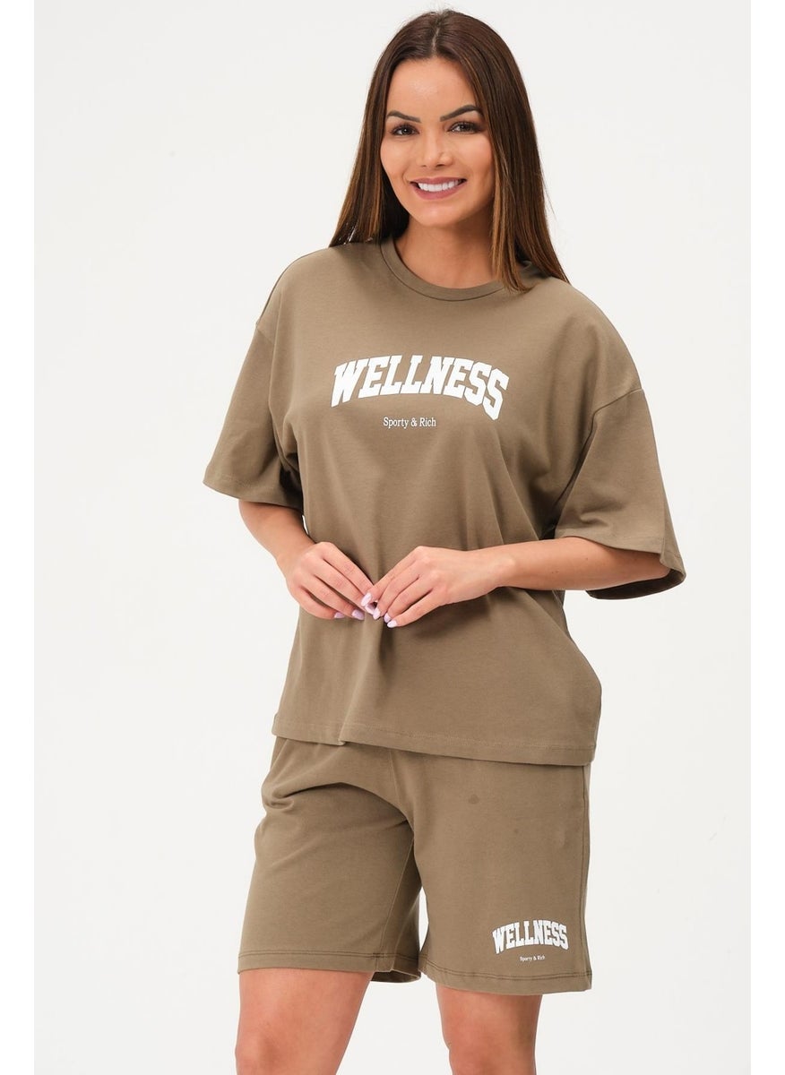 Women's Shorts Set Bottom Top Short Sleeve Tennis Set