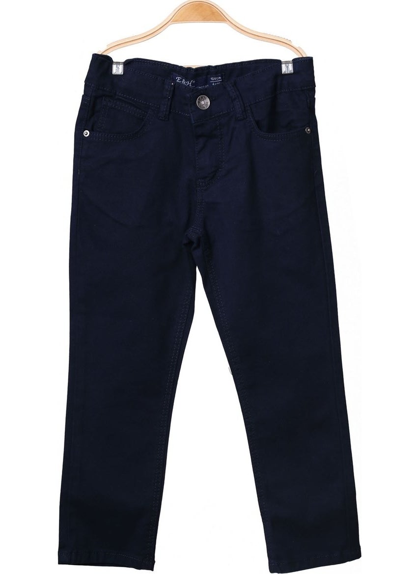 Eh Boy's Linen Trousers Black