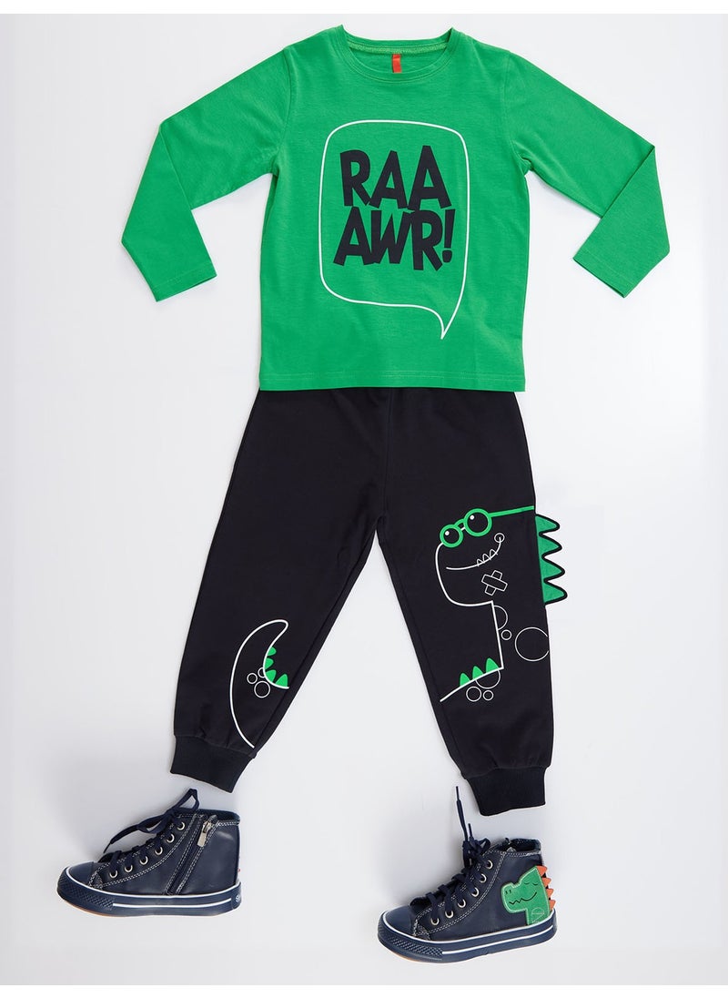 Serrated Dino Boy Trouser Set