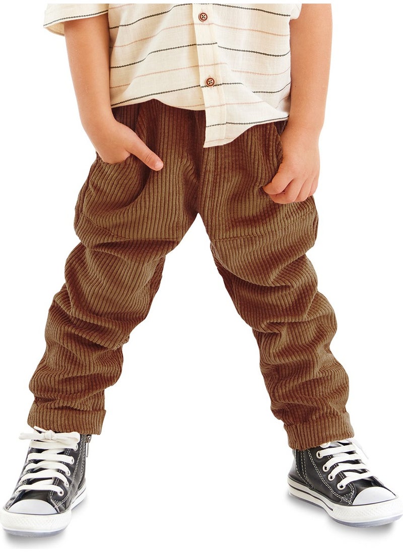 Corduroy Mustard Boy Trousers