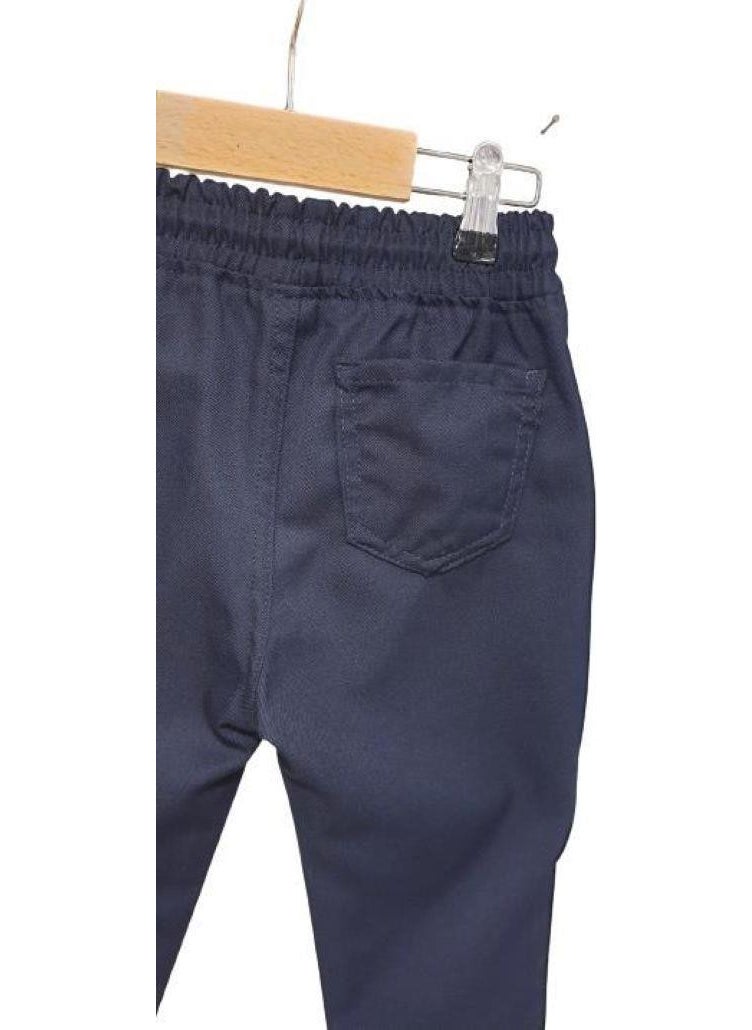 Elastic Waist Fully School Trousers - Fabric