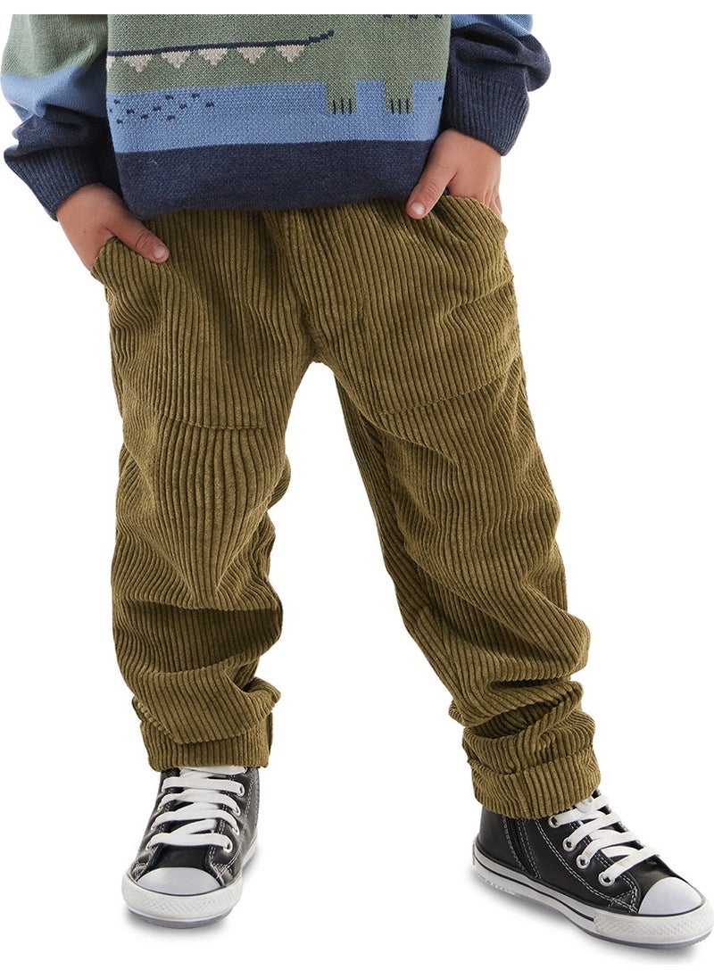 Corduroy Khaki Boy Trousers