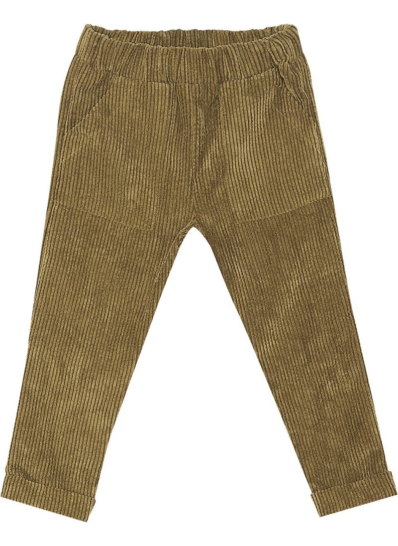 Corduroy Khaki Boy Trousers