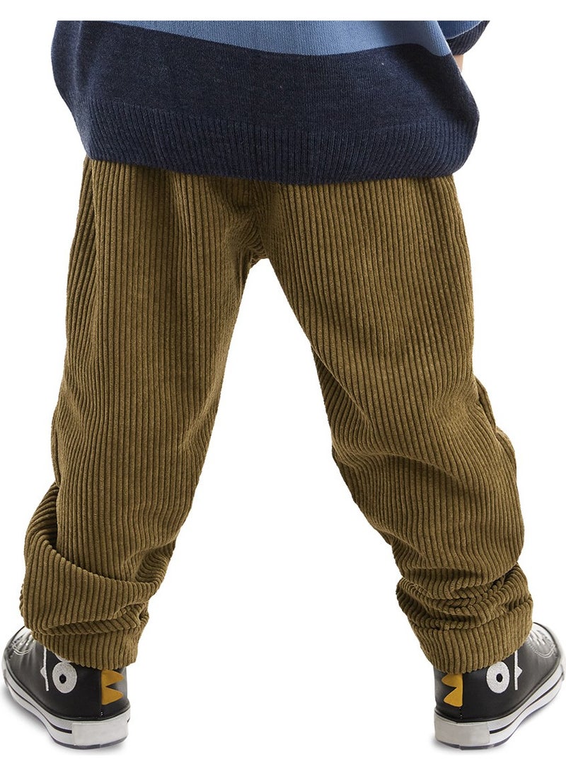 Corduroy Khaki Boy Trousers
