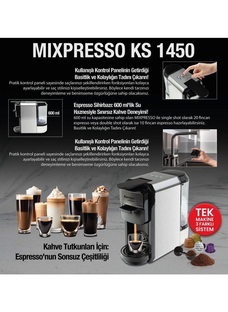 Mıxpresso Ks 1450 Misscoffee Gift Box Anthracite