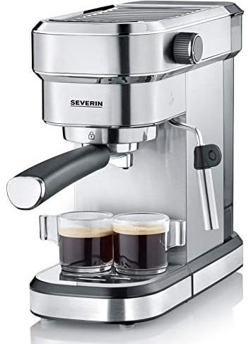 Ka 5994 Espresso Espresso Machine, 1 or 2 Cups Pressure 15 Bar, 1350 W, Stainless Steel, Silver/Black