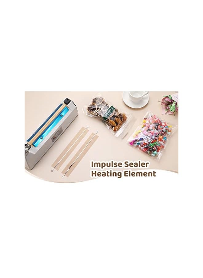 Impulse Heat Sealer Machine Spare Repair Parts 20 Cm, Heat Seal Strips Replacement Elements, Strips Accessories For Mylar Bag, Plastic Bags Etc.