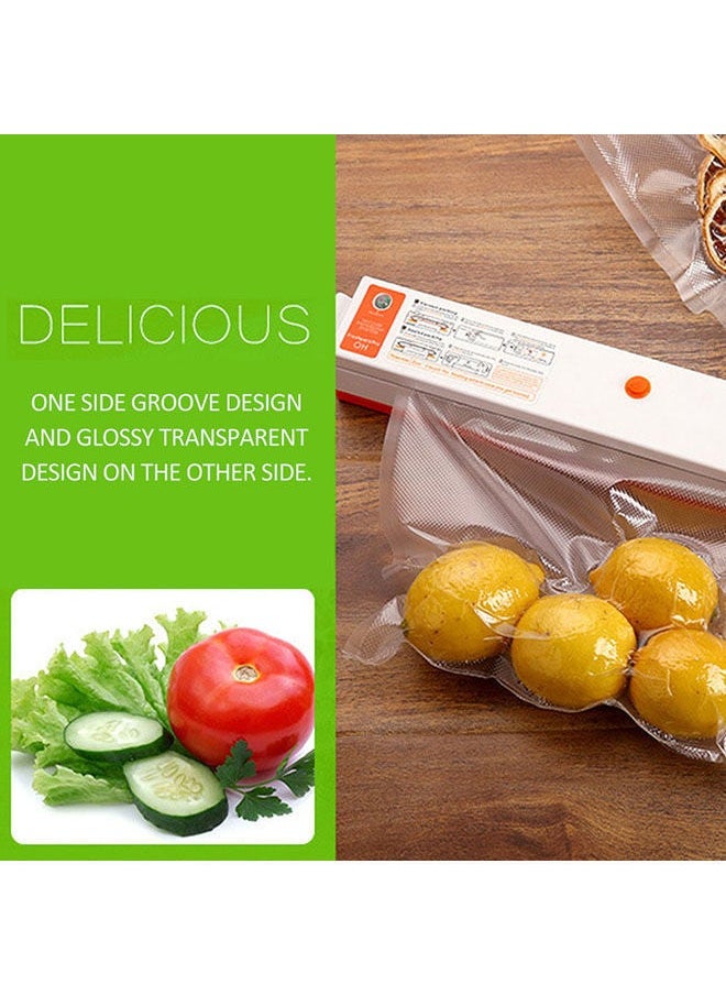 2-Piece Multifunctional Vacuum Sealing Bags Clear 425grams