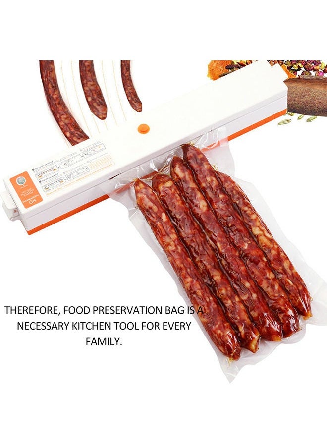 2-Piece Multifunctional Vacuum Sealing Bags Clear 425grams
