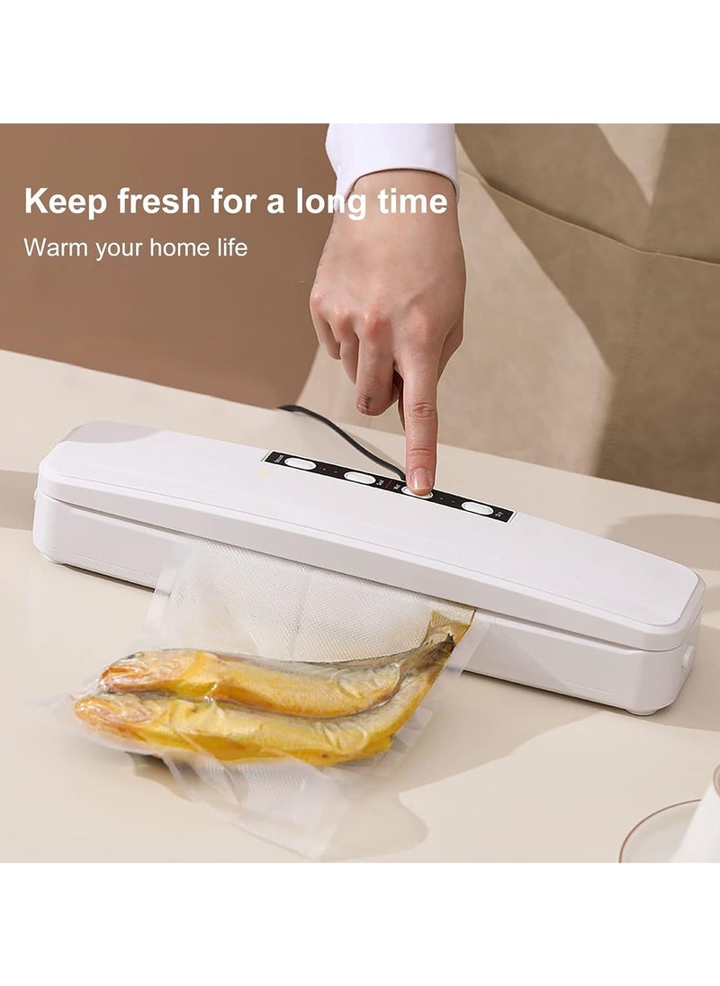 Vacuum Sealer  (with 30embossed seal bags)Home Automatic Vacuum Sealer Packaging Machine ,Dry Moist Sealing for Food Storage