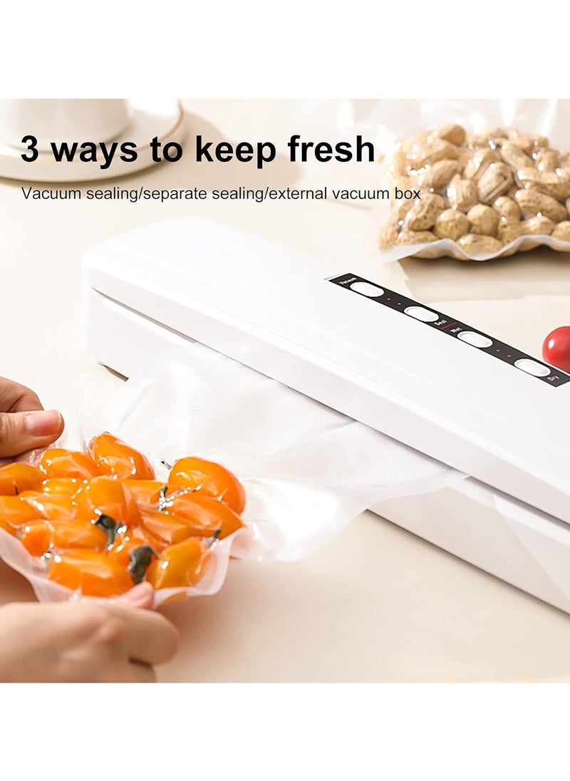 Vacuum Sealer  (with 30embossed seal bags)Home Automatic Vacuum Sealer Packaging Machine ,Dry Moist Sealing for Food Storage