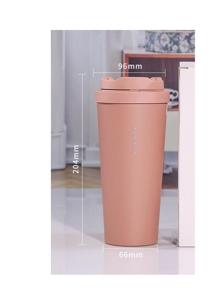Thermos cup with one-click bouncing cover