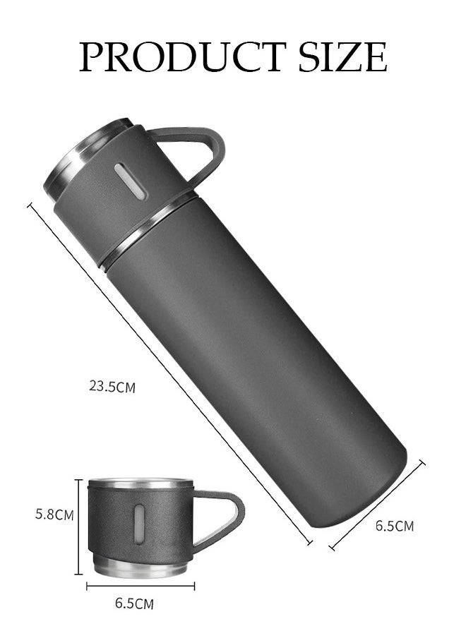 Thermos Flask, Stainless Steel Vacuum Flask Set, Gift Box Of Water Bottle, Double Wall Vacuum Insulated. Stain Less Steel Vacuum Flask Gift Set