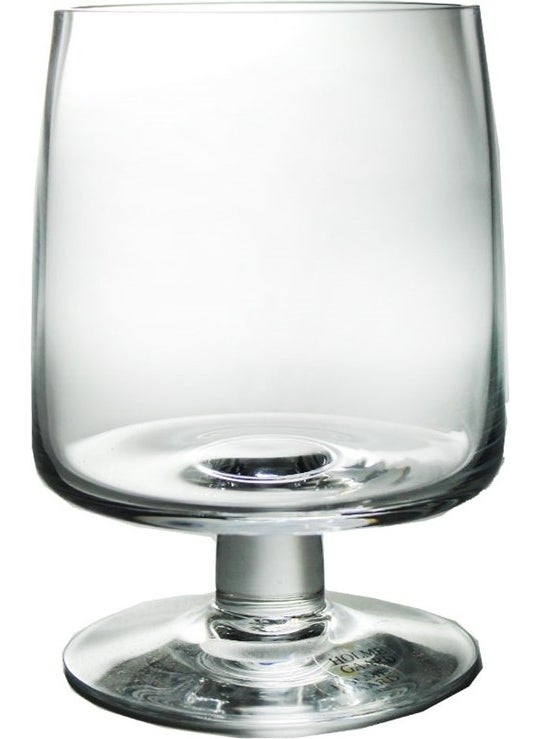 Hand Made Crystal Beer Glass with Foot 1 Piece 31067 Transparent