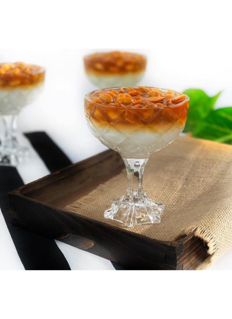 Aknur Plastik-Perez Set of 3 Footed Cocktail Glasses