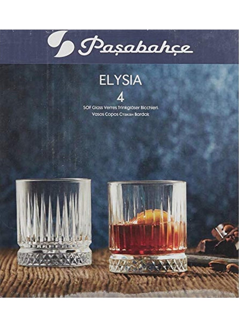 Elysia Whiskey Glass, 4-pack, 210 cc Whiskey Glass