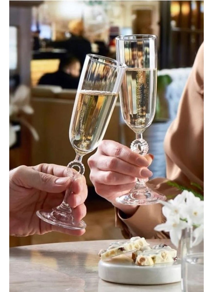 440313 Amore Set of 6 Stem Champagne Glasses KADEH150CC