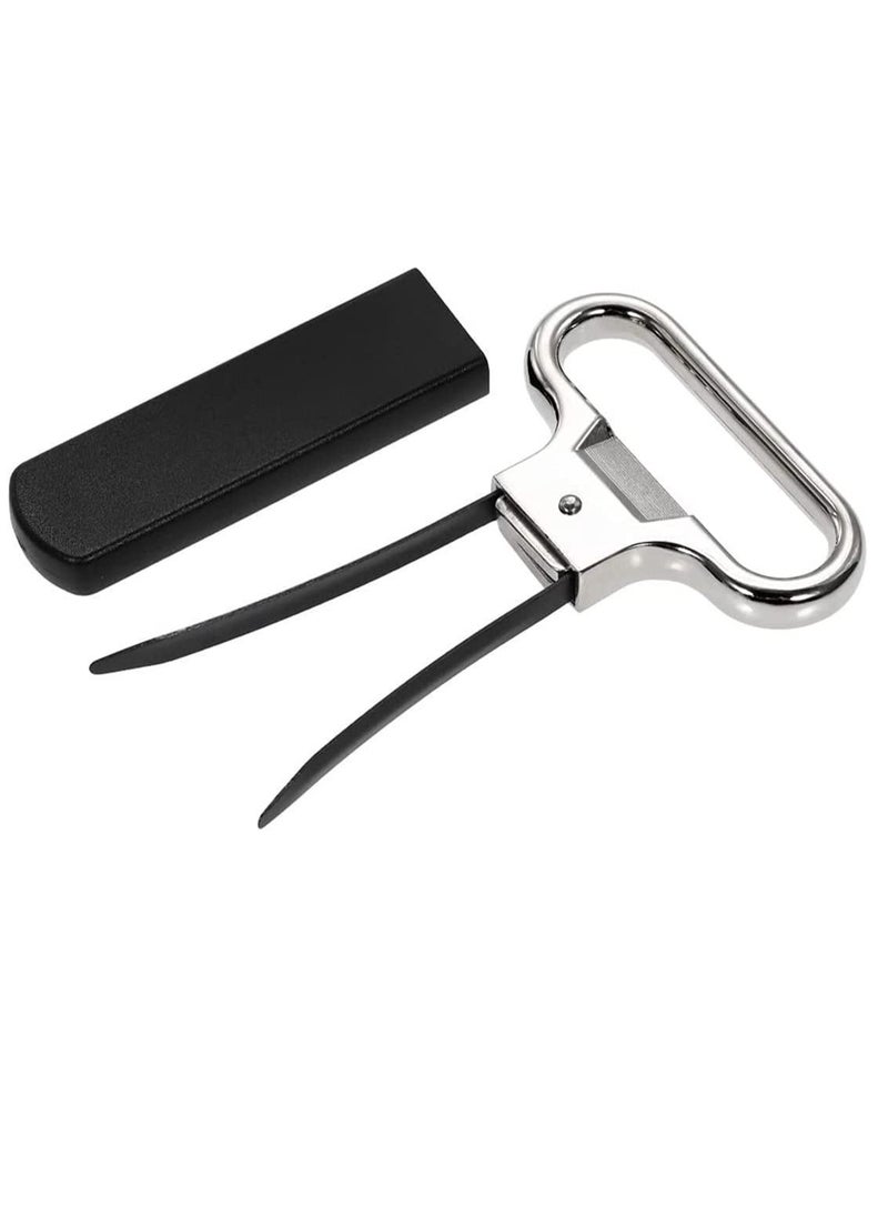 Bottle Opener Bundle of 2 Premium Two-Prong Corkscrew Remover All-in-one Cork Puller Damaged Old Set House Warming Gift