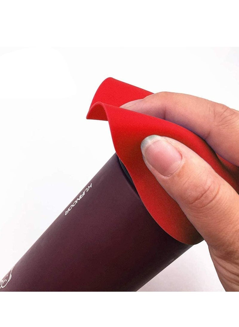 Jar Opener Set Get Off Lids, Five-In-One, Suitable for Family, Friends Gathering, Bars, etc., Anti-Slip Durable Can Bottle Opener, with Opening Pad Bonus Black