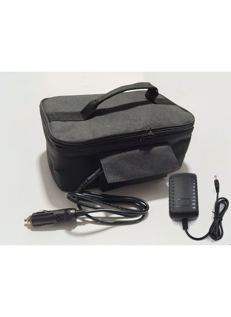 Dual-use 12v Car Thermal Bag Ice Bag Lunch Box Thermal Insulation Aluminum Foil Heating Portable Cooler For Home Car It is expected to be shipped on July 15 for dual use (car power cord + US gauge adapter)