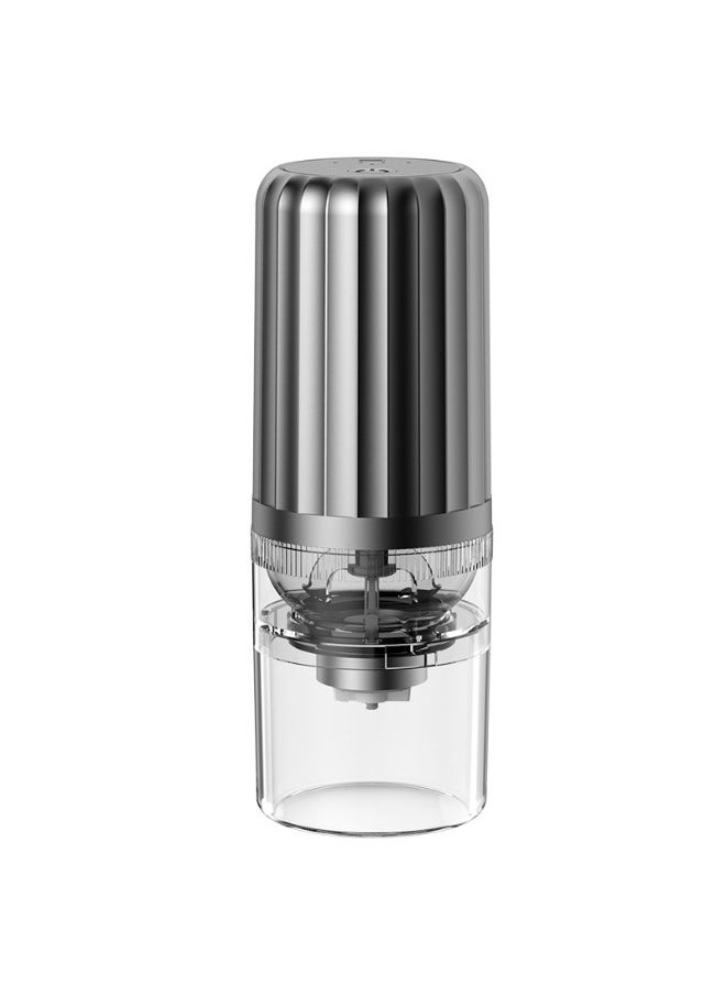 Portable Electric Coffee Grinder Adjustable USB Advanced Gray