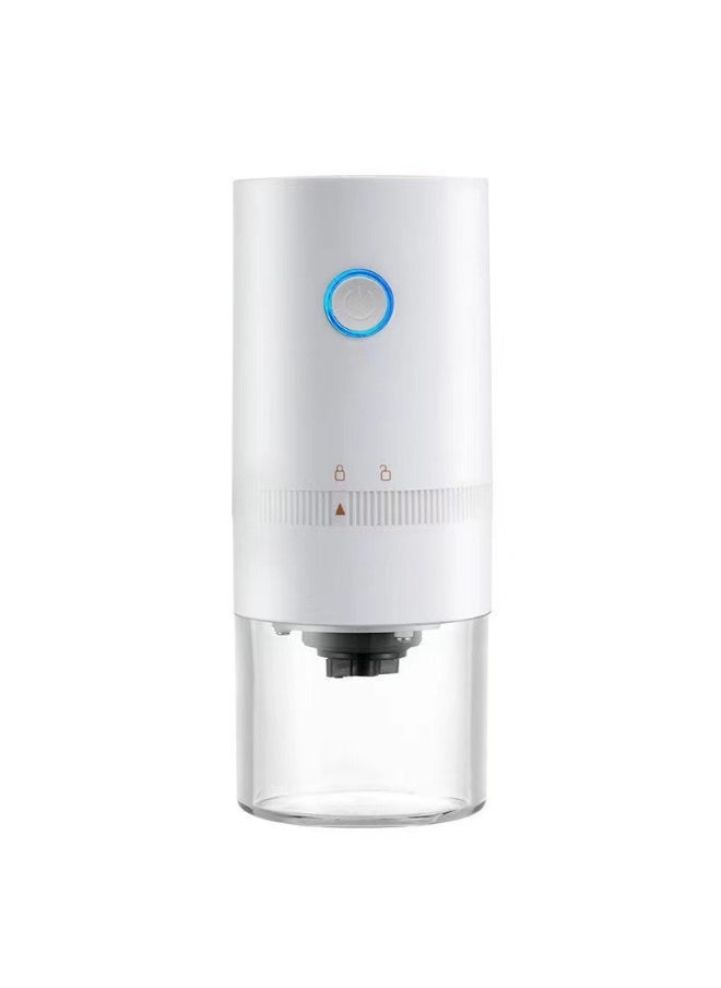Portable Electric Coffee Bean Grinder with Steel Core [985] white