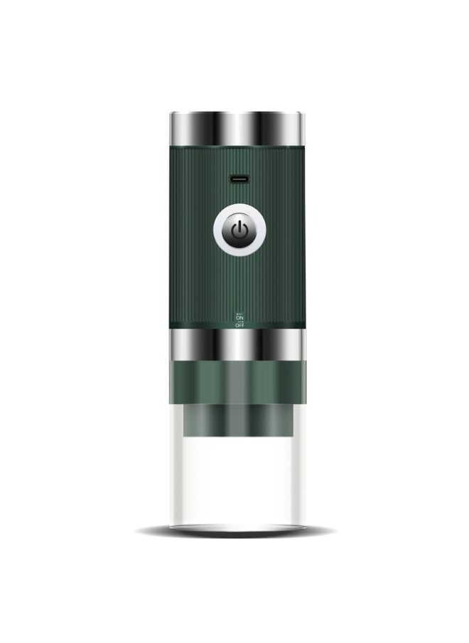 Portable Electric Coffee Grinder USB Charged Dark green