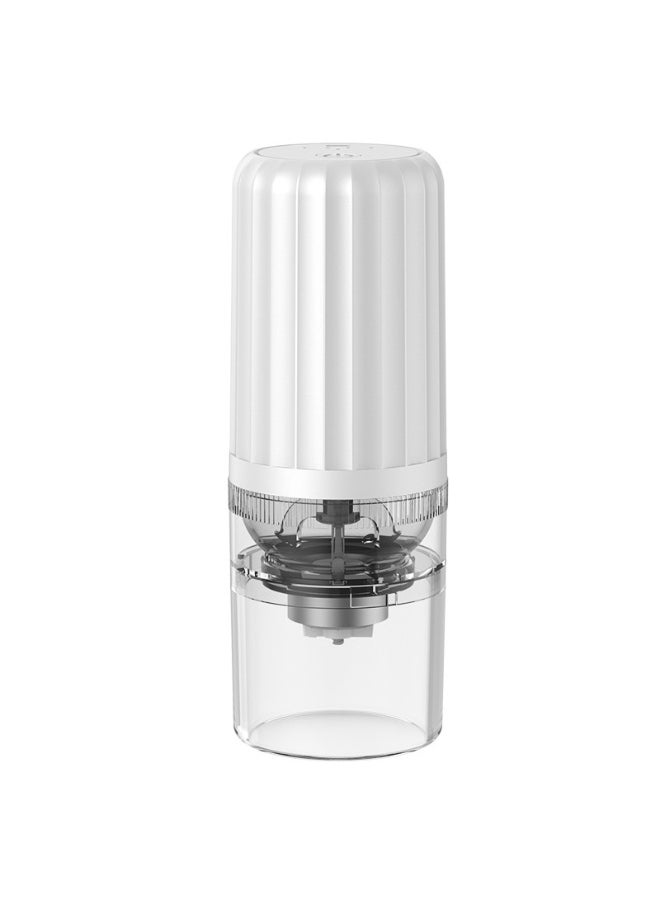 Portable Electric Coffee Grinder Adjustable USB Starry sky White
