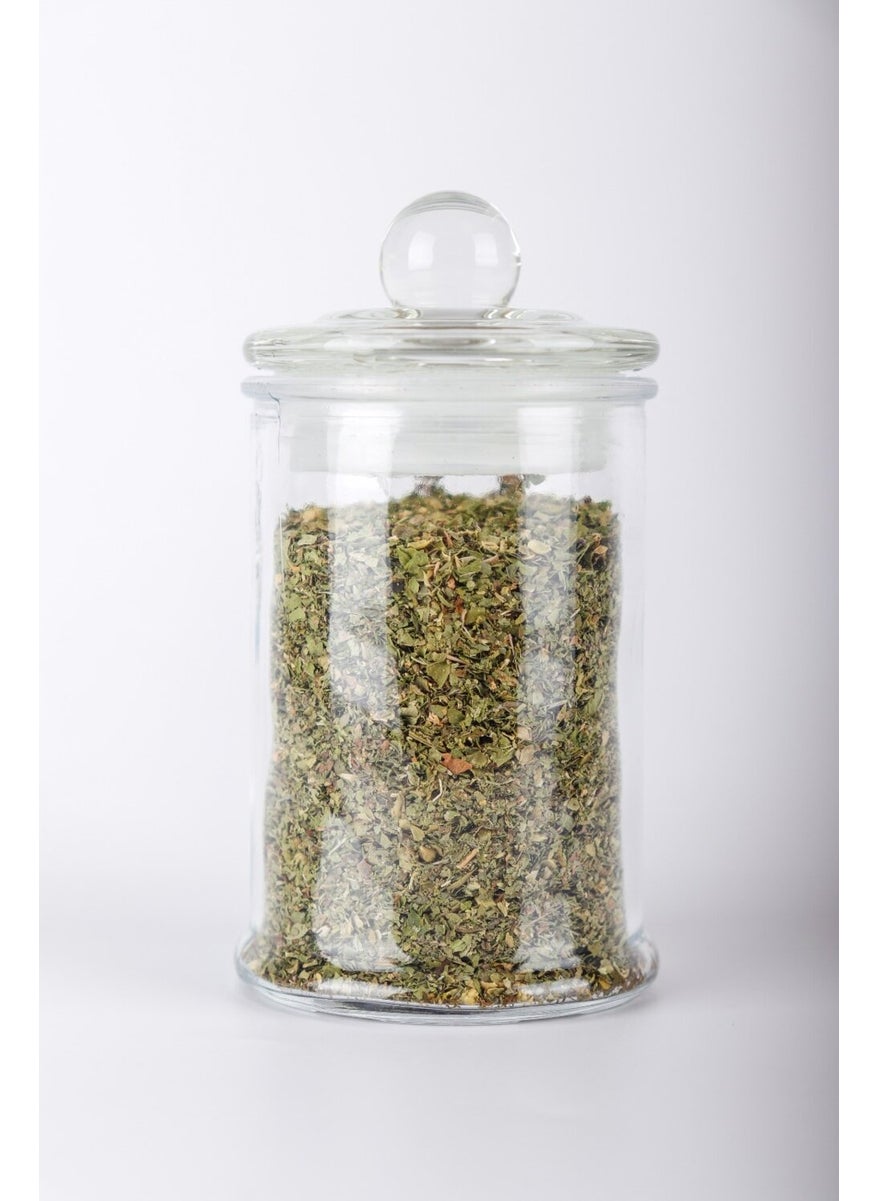 Homenıva 6 Pieces Vacuum Glass Spice Jar with Lid 150 ml