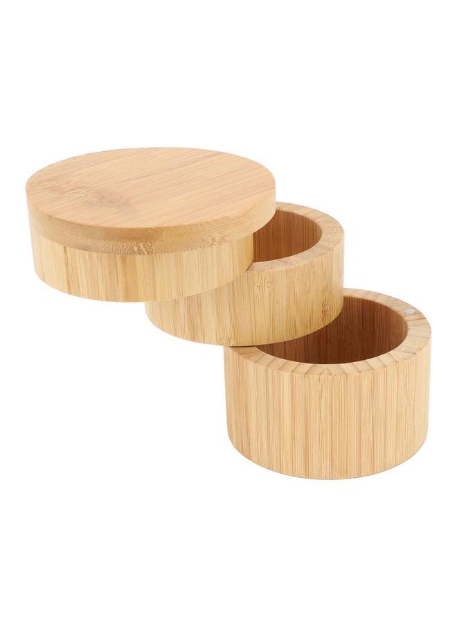 Home 3 Tier Bamboo Wood Container 3 Tier Seasoning Container Bamboo Wood Seasoning Organizer