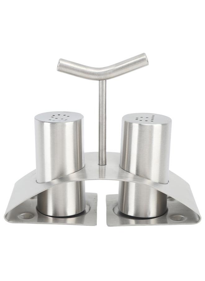 2 Pcs Condiment Container Kitchen Cooking Spice Jar Pepper Salt Sugar Seasoning Jar with Rack