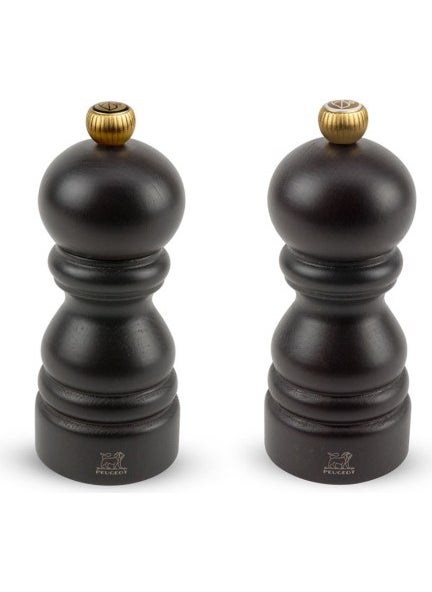 Paris Salt + Black Pepper Set of 2 Black 12 cm. boxed