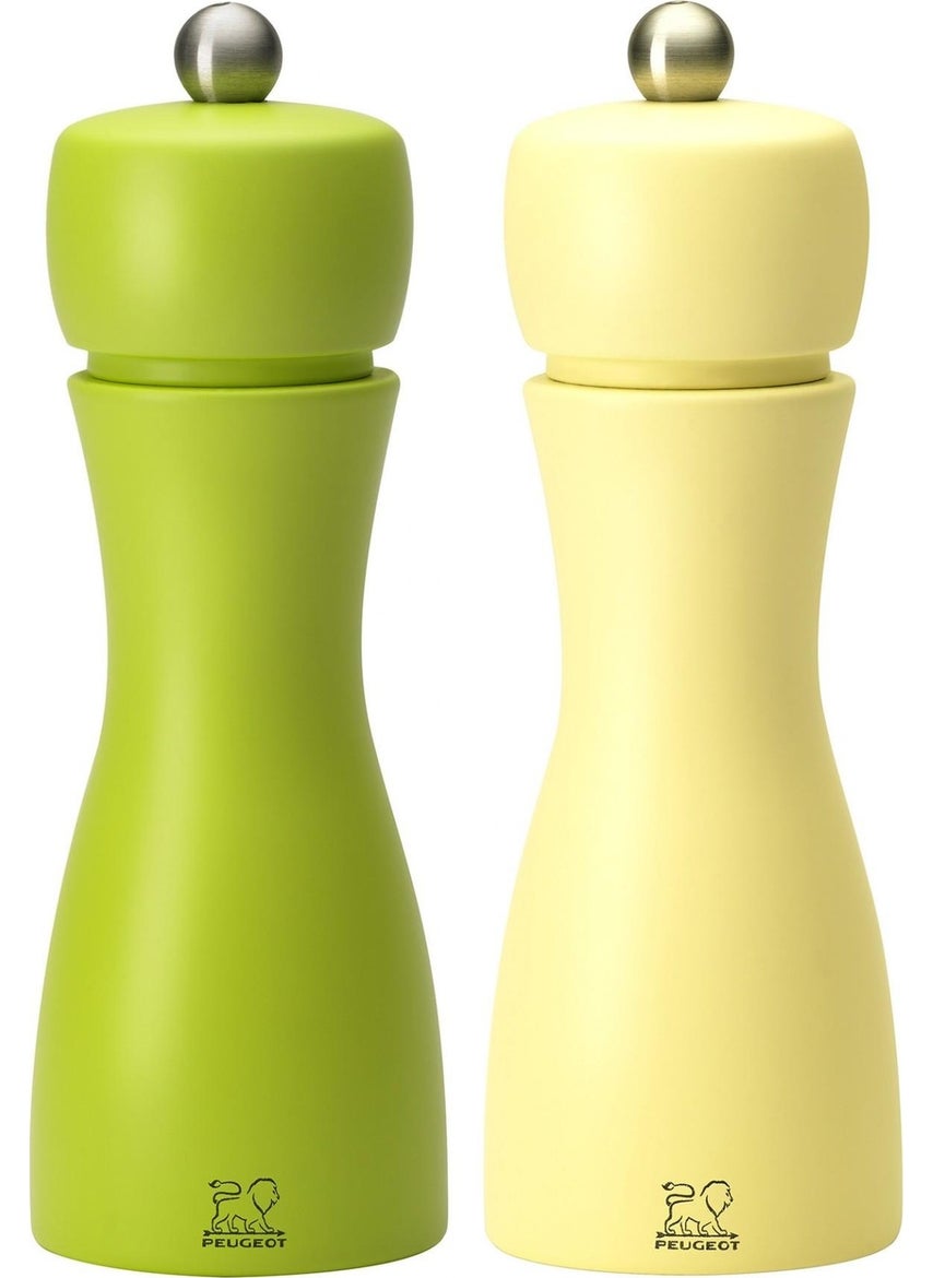 Tahiti Salt and Pepper Mill Set 15 Cm Green Yellow