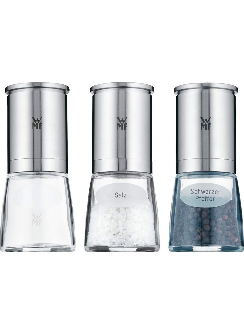Deluxe Salt Black Pepper Dry Pepper 3-Piece Steel Spice Set