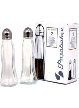 12 Pieces Salt Shakers with Metal Lids 80030