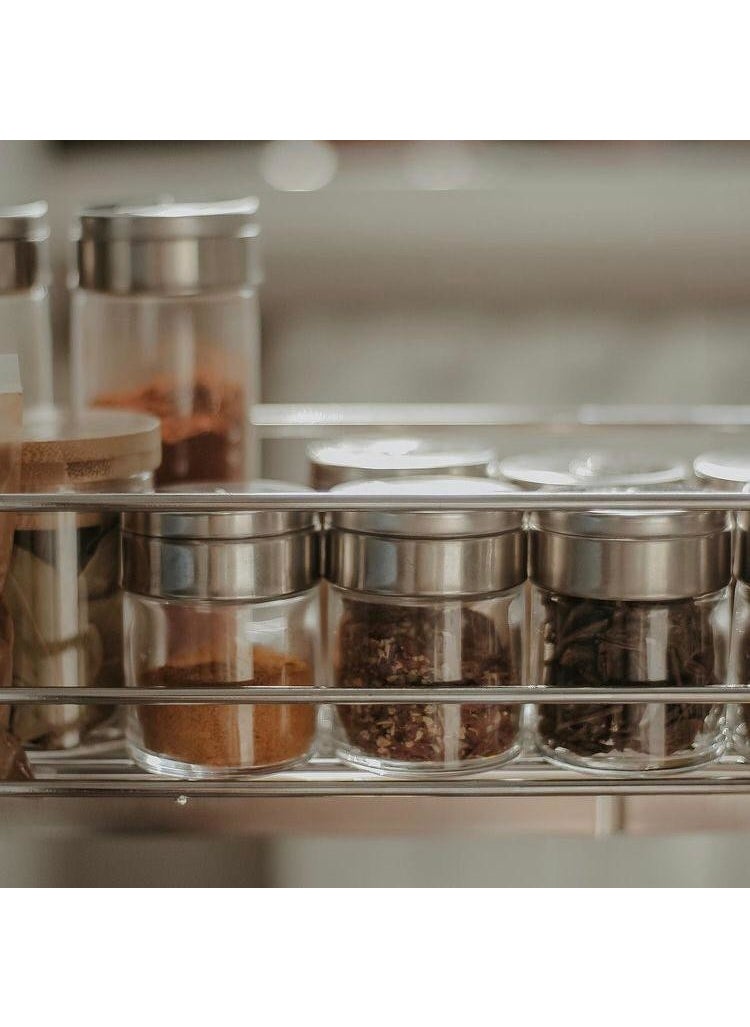 Basic 4 Pcs Set (2 Pieces 250 cc Large Size +2 Pieces 110 cc Small Size Salt Shaker-Pepper Shaker) 2X(43880+43890)
