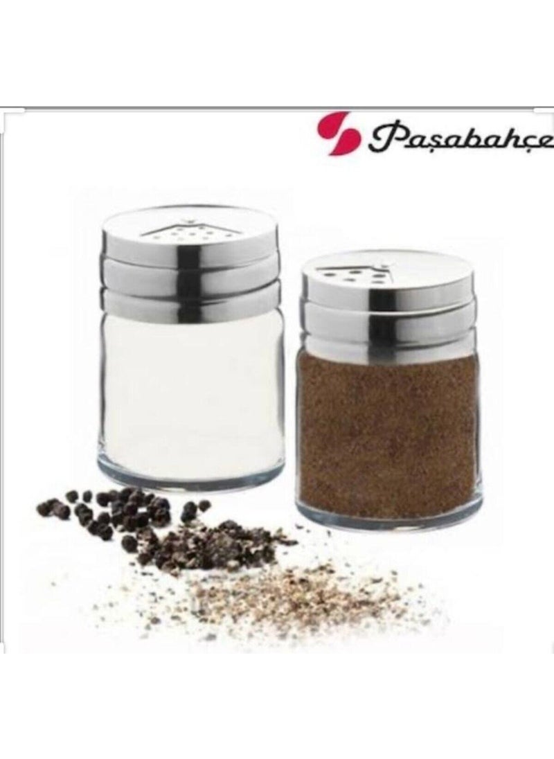 Basic 4 Pcs Set (2 Pieces 250 cc Large Size +2 Pieces 110 cc Small Size Salt Shaker-Pepper Shaker) 2X(43880+43890)