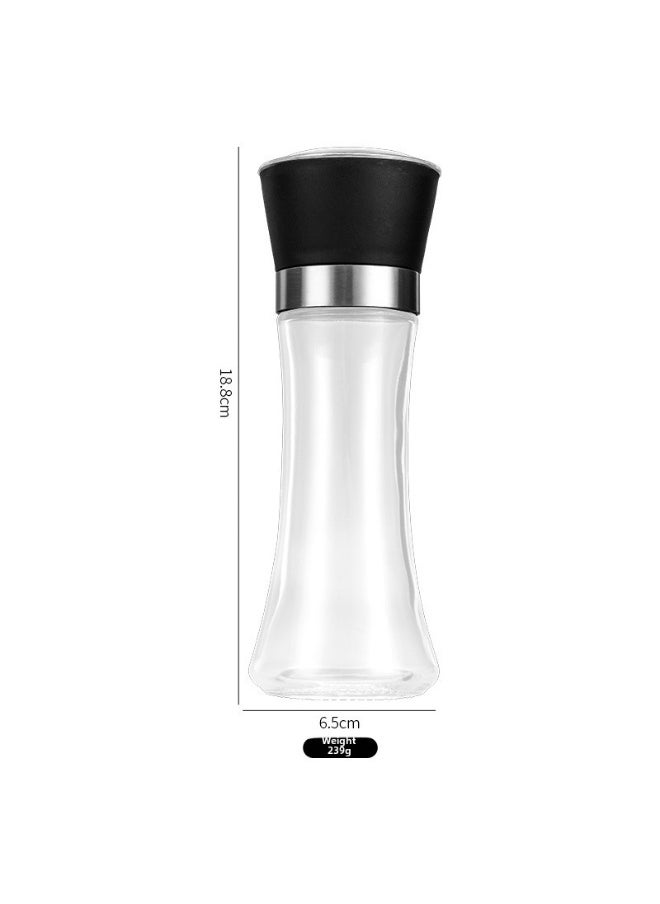 304 Stainless Steel Manual Spice Grinder Large plastic cover