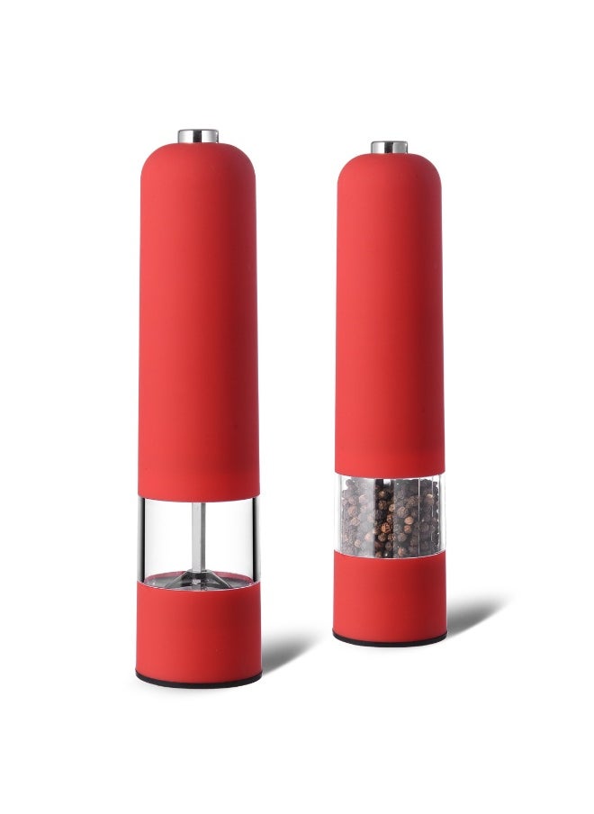 Electric Pepper Grinder for Steak Seasoning Red